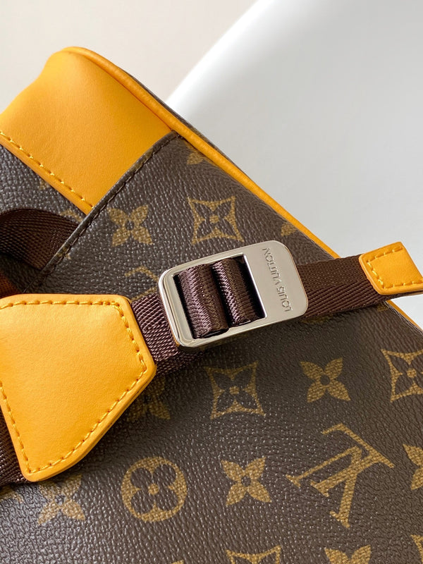 LV Christopher Backpack Brown Yellow in Monogram Canvas 286766