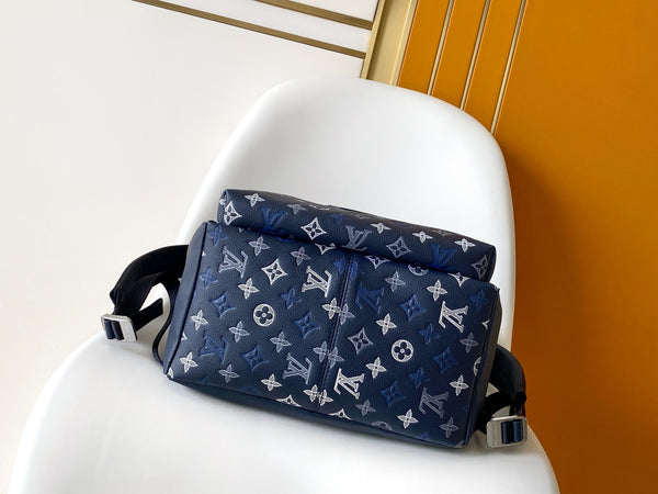 LV Discovery Backpack Dark Blue in Monogram coated Canvas 287119