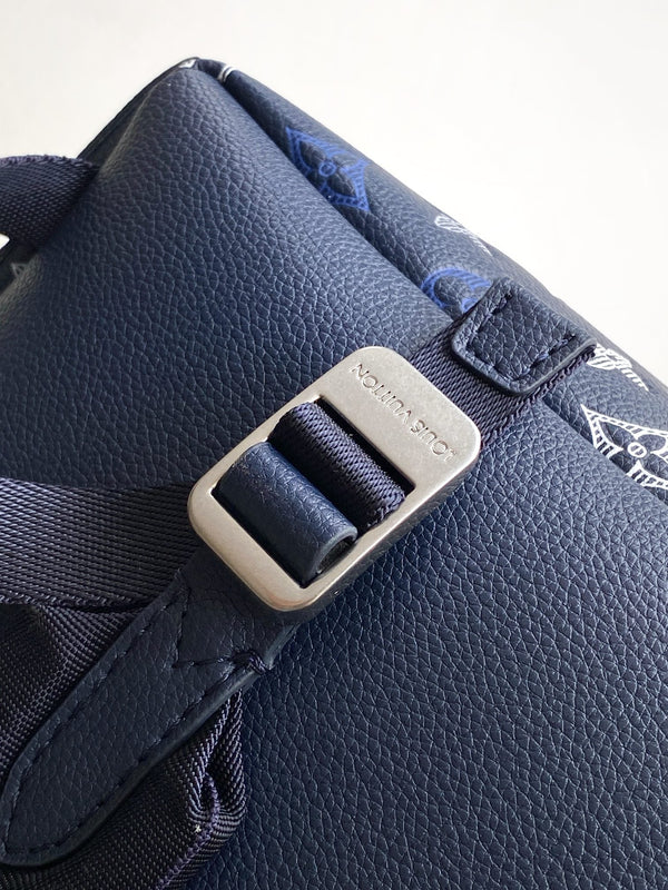 LV Discovery Backpack Dark Blue in Monogram coated Canvas 287119