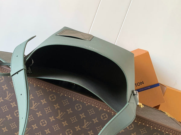 LV Verso Hobo Bag 33cm Sage Green in Calfskin 287233