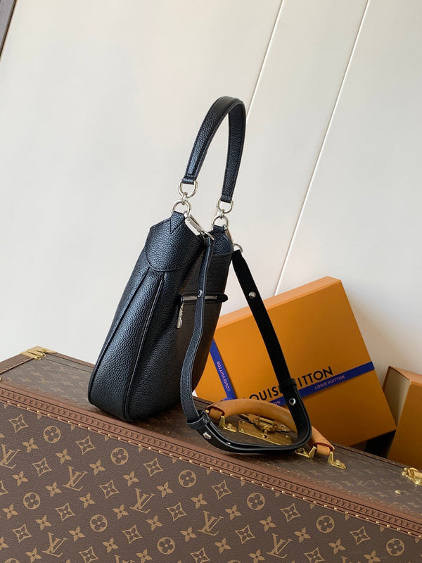 LV All Around PM Bag 25cm Black in Calfskin 287033