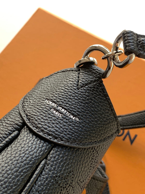 LV All Around PM Bag 25cm Black in Calfskin 287033