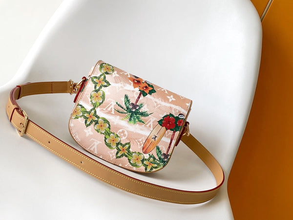 LV Montsouris Bag 20cm Pink in Monogram Surfin' coated Canvas 286944