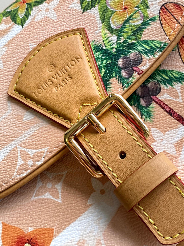 LV Montsouris Bag 20cm Pink in Monogram Surfin' coated Canvas 286944