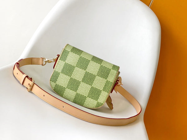 LV Montsouris Bag 20cm Green in Monogram Macassar coated canvas 286942