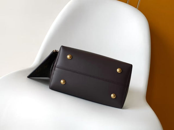LV Low Key Hobo Bag 28 White Black in Smooth Cowhide 286849