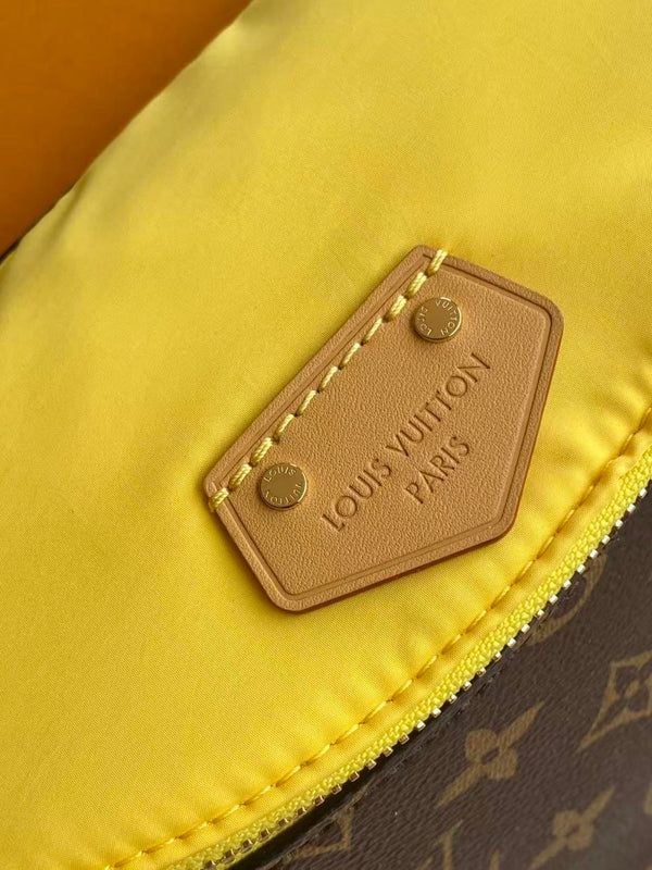 LV Paris À Vélo Bag 30 Brown Yellow in Monogram Canvas 286809