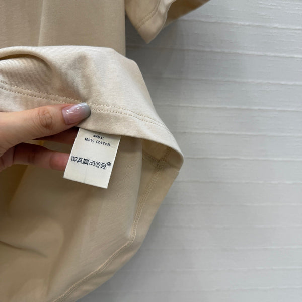 T-shirt HM beige en coton 381540