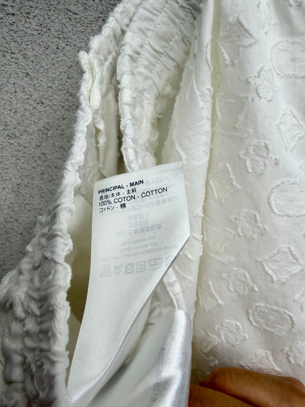 LV Shorts White in Cotton 382446