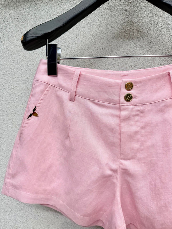 LV Shirt Set Pink in Linen 382417