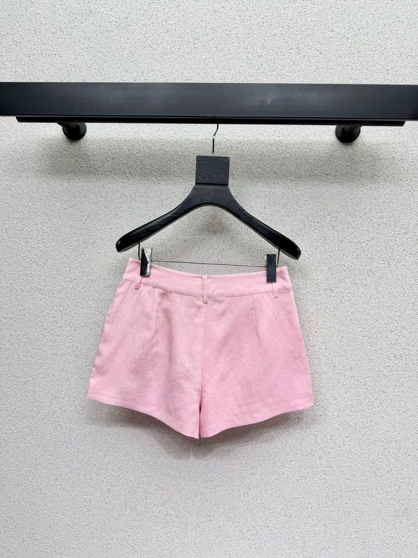LV Shirt Set Pink in Linen 382417