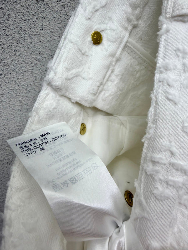 LV Shorts White in Cotton 382438