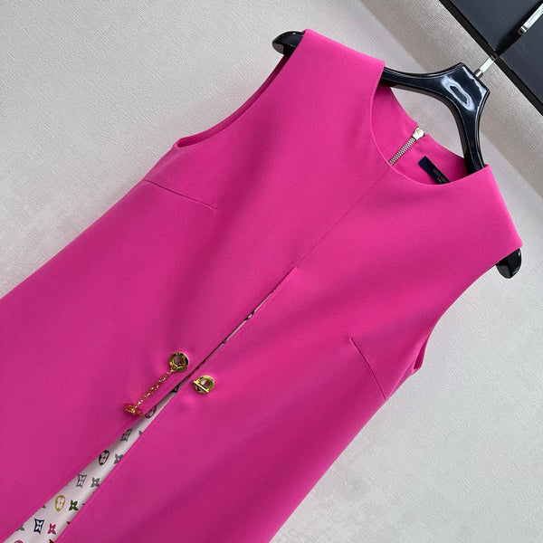 LV 26 Dress Pink in Polyester 382354