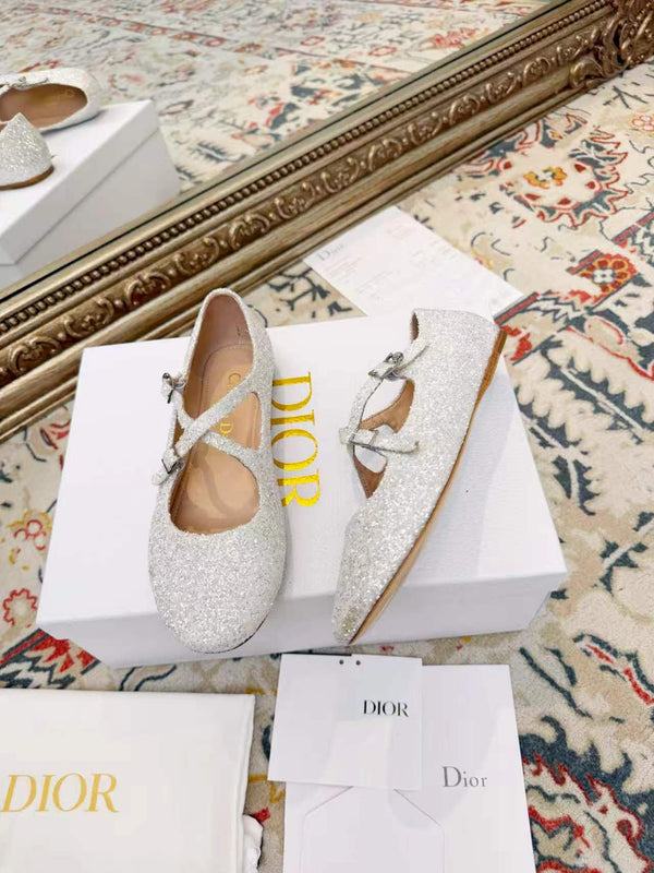 CD Ballet Flats White in Grit 771783