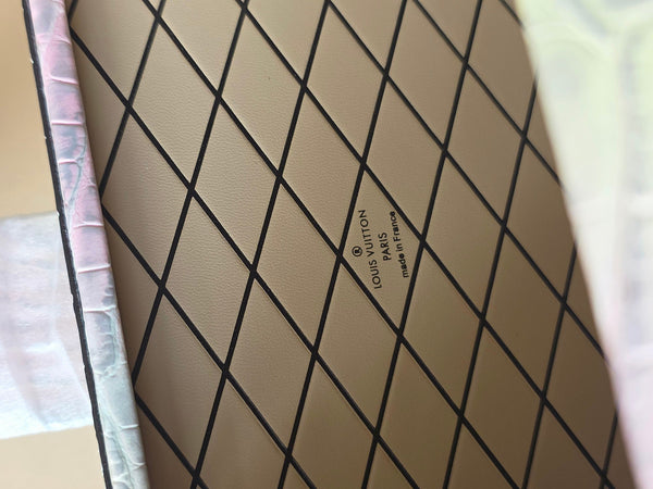 LV Petite Malle Bag 20cm Rainbow in Crocodile-pattern Cowhide 287742