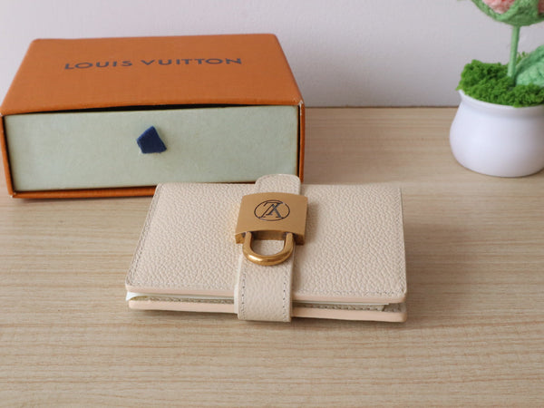 LV Portfoille Locky Wallet Cream in Cowhide 287573