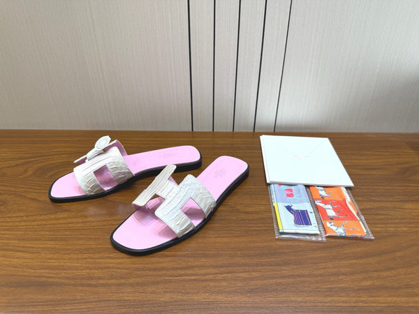 HM Sandal Baby Pink in Snakeskin 788514