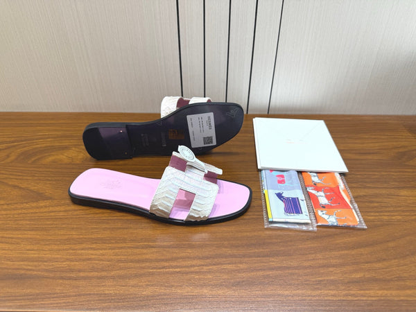 HM Sandal Baby Pink in Snakeskin 788514