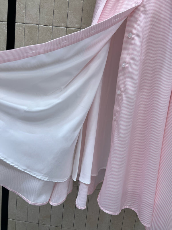 CD 26 Pink Striped Dress in Polyester 385731