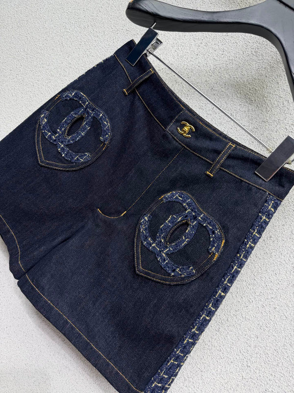 CC Shorts Blue in Cotton 386146