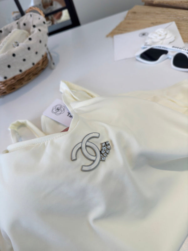 CC One Piece Swimsuit in Pearl White 289910