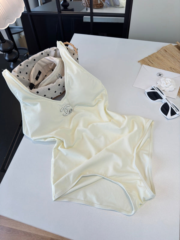 CC One Piece Swimsuit in Pearl White 289910