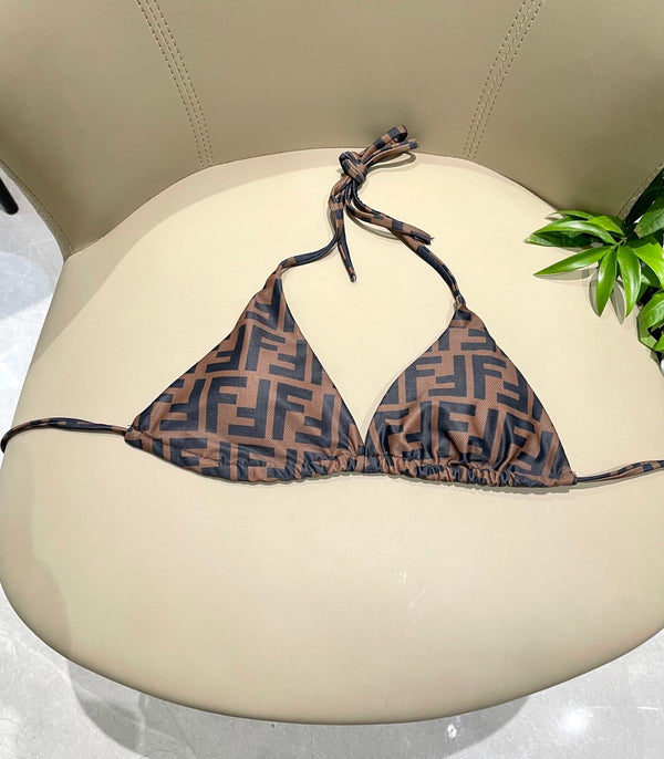 FF Swimsuit Brown Black Polyamide 180513