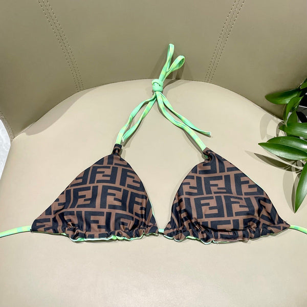 FF Reversible Swimsuit Green Polyamide 180507