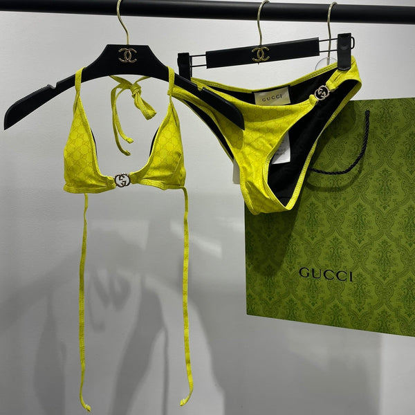 GG 26s Swimsuit Lime Yellow Polyamide 243579