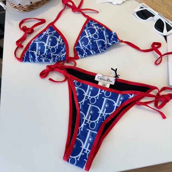 CD 26s Two-Piece Bikini Blue Red in Polyamide 243555
