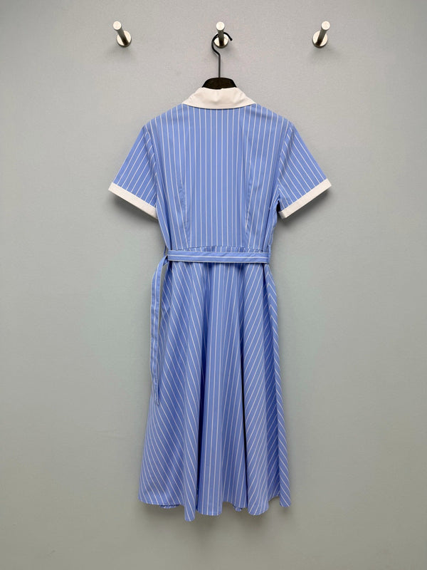 CL 26 Blue and White Striped Shirt Dress in Cotton 386781