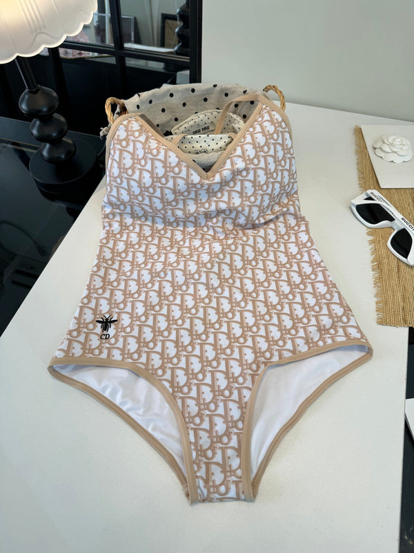 CD One-Piece Bikini Begie in Polyamide 241827