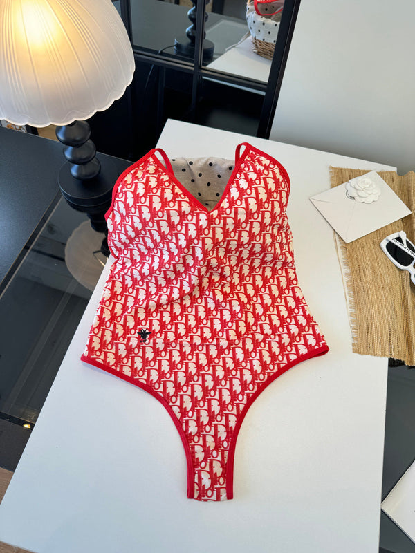 CD Swimsuit Red in Nylon 241781