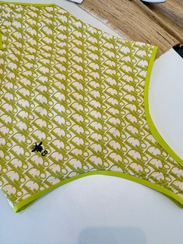 CD Swimsuit Green in Nylon 241780