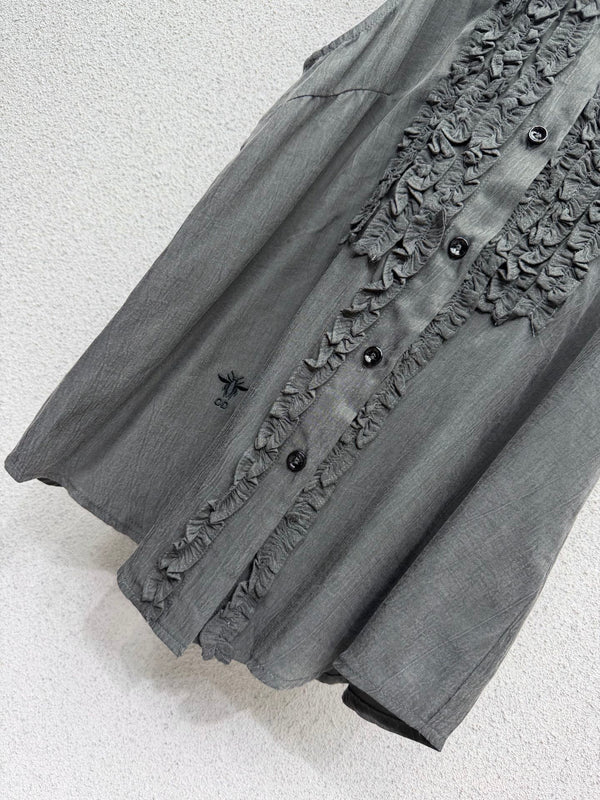 CD Bee Sleeveless Shirt Set Gray in Cupro 388336