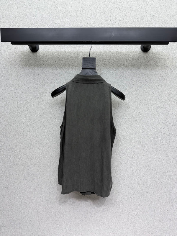 CD Bee Sleeveless Shirt Set Gray in Cupro 388336
