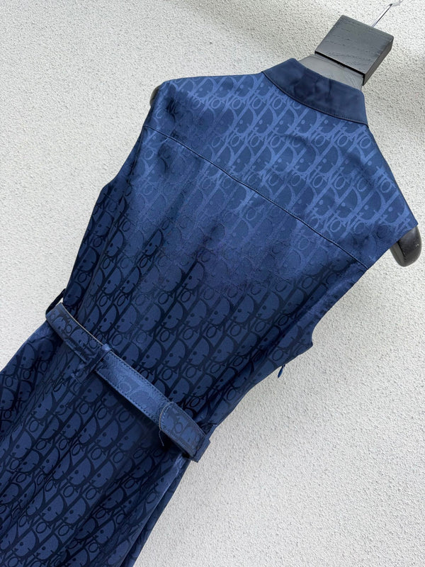 CD Sleeveless Monogram Dress in Polyester 388314