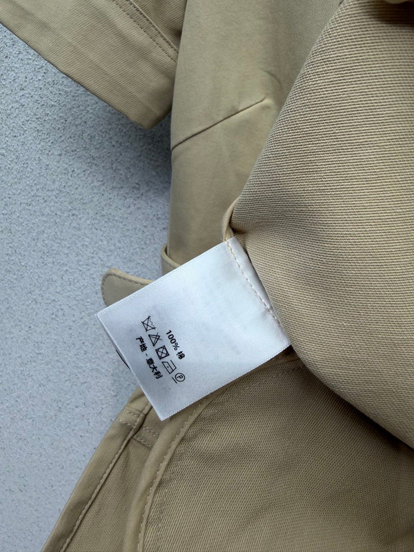 Robe courte en coton brodée logo CD kaki 388260