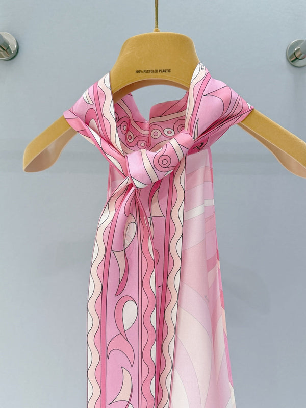 Pucci Pink Halter Top in Silk 379985