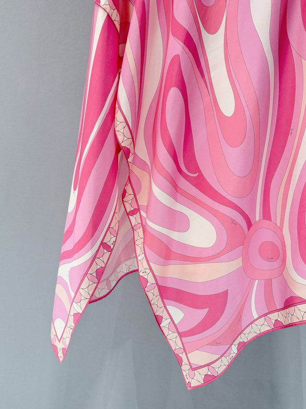 Pucci Pink Midi Skirt in Silk 379980