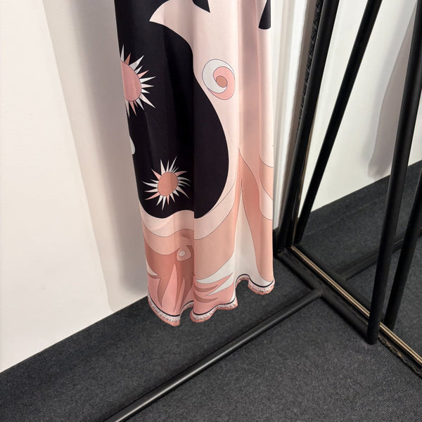 Pucci Sun Print Halter Neck Backless Sleeveless Vest Dress in 392408