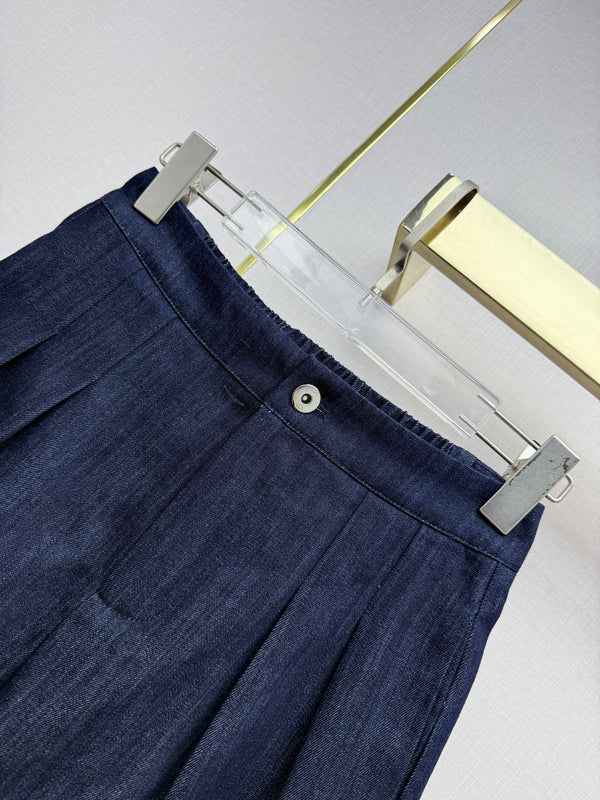 CD 26 Vest + Shorts Set Navy Blue in Cotton 389423