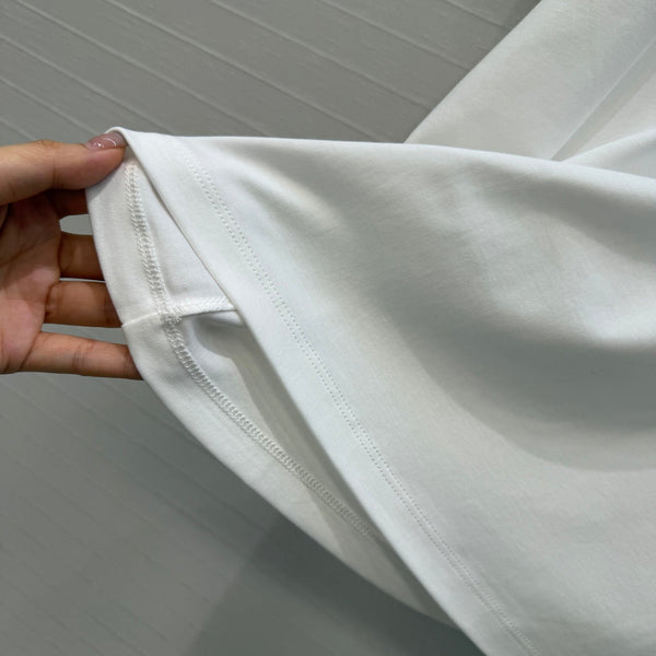 HM T-Shirt White in Cotton 389810