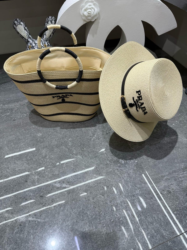 Prad Tote Bag & Hat Set Plant Grass 209744