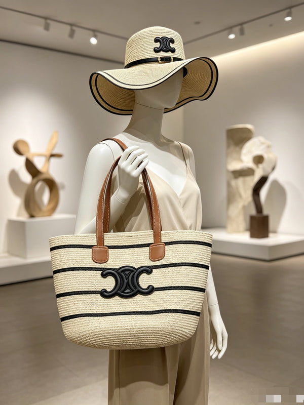 CL Tote Bag & Hat Set Plant Grass 209736
