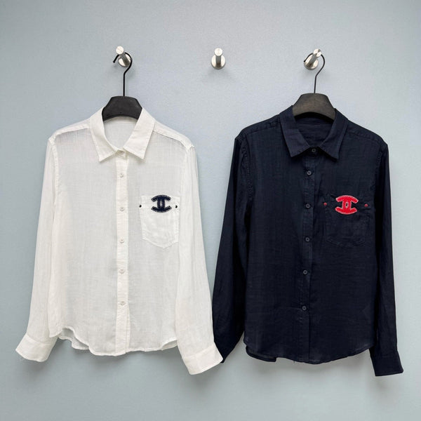CC 2026 Double C Embroidery Shirt Linen 392370