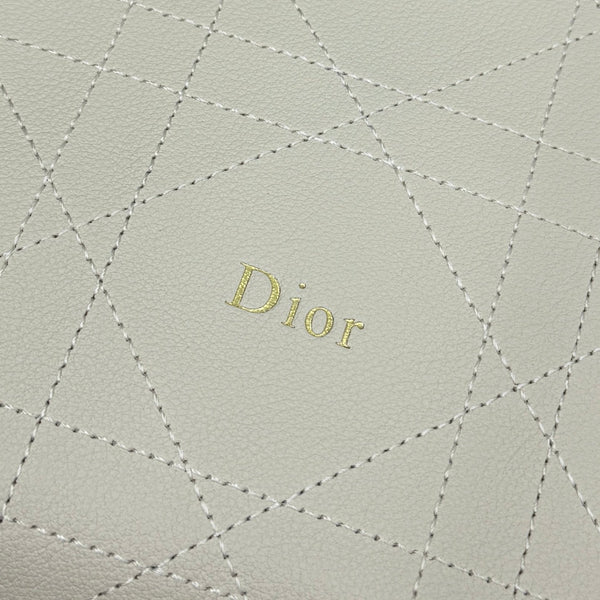 CD Diorly Shoulder Bag 31.5cm Cream Cowhide Leather 158560