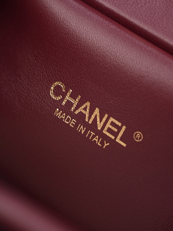 CC 26A Shopping Bag 23cm Burgundy Lambskin
