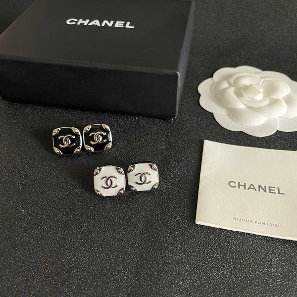 CC Square Stud Earrings 659639