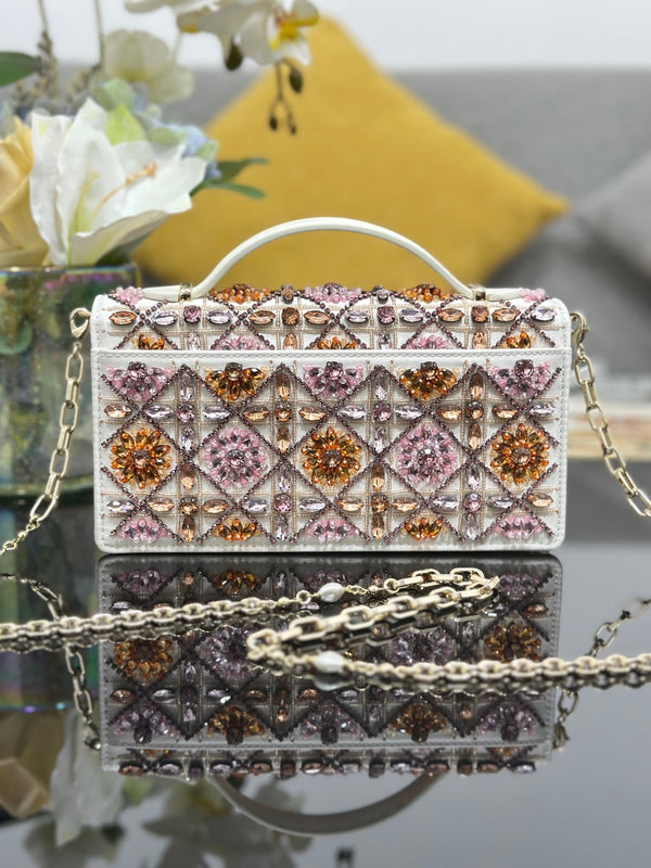 CD My Dior Mini Bag 21cm Beaded Embroidery 160813